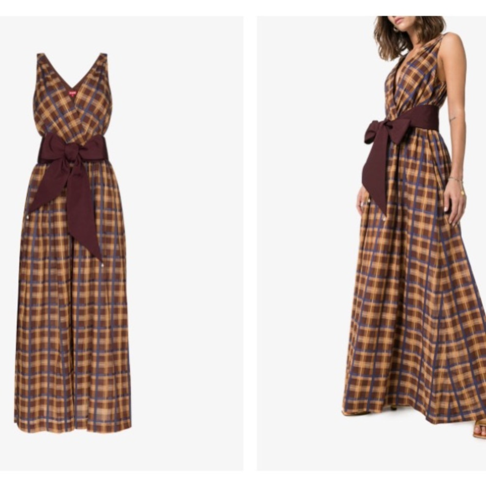 STAUD Wide Leg Jumpsuit